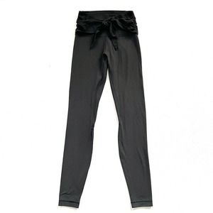 Lululemon Women Align Pant 28” Wrap Waist Solid Black Nulu Full Length Legging 4